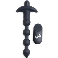 Aanbieding BANG! - 28X Vibrerende Silicone Anaalkralen met Afstandsbediening - Zwart
