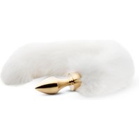 Aanbieding Kleine plug vossenstaart - Goud/Wit