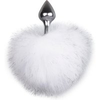 Aanbieding Buttplug met konijnenstaart - Wit