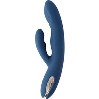 Aanbieding Svakom - Aylin Krachtige Pulserende Vibrator met Twee Koppen - Donkerblauw